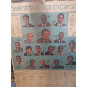 1983-1984 UNC Michael Jordan North Carolina Tarheels Basketball Poster Calendar